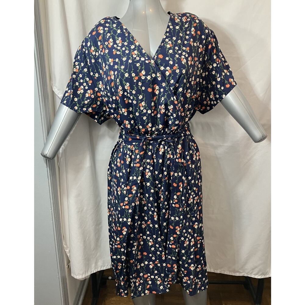 Nemidor Maxi Dress Women's 22 (Plus) Boho Ditsy Floral Casual Layered Flared